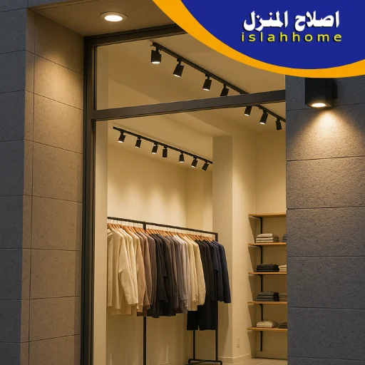 كهربائي في البرشاء 0561510496 | فني كهرباء طوارئ وتركيب وصيانة 4 تركيب إنارة عرض داخلية وخارجية البرشاء