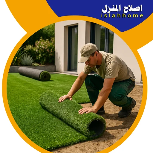 تركيب عشب صناعي في الورقاء
