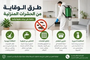 الوقاية من الحشرات المنزلية 3 الوقاية من الحشرات المنزلية